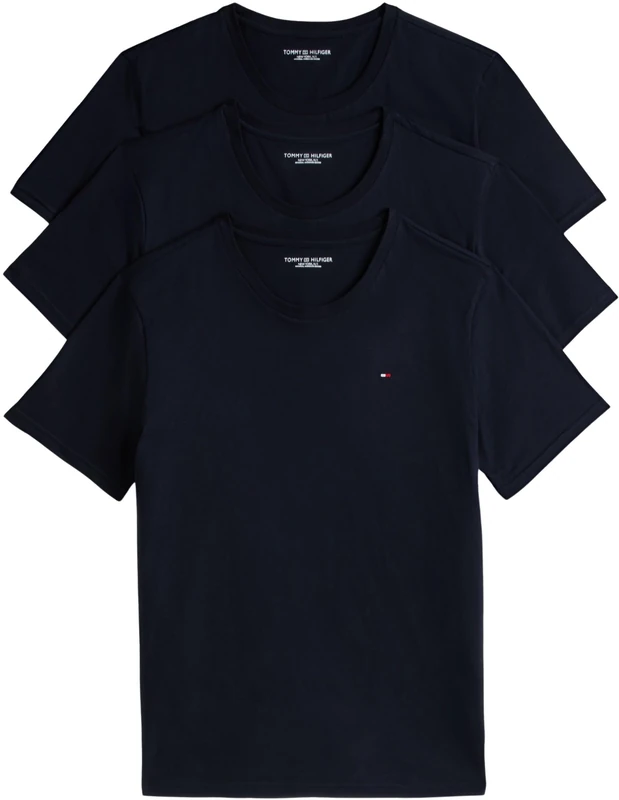 Tommy Hilfiger Men 3P SS TEE UM0UM03379 S/S T-Shirt, Red, M