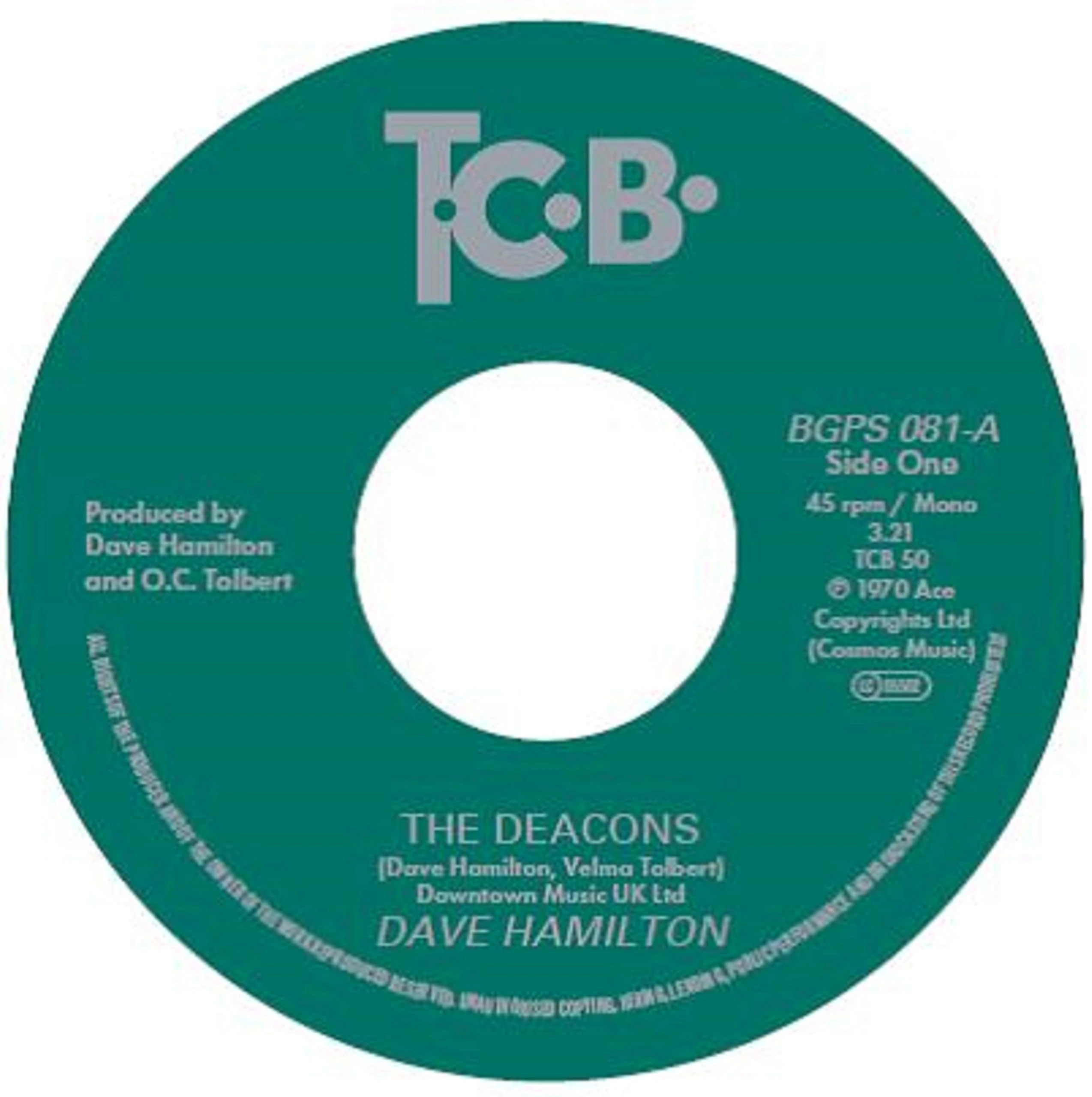 Dave Hamilton - The Deacons / Pisces Pace [VINYL]