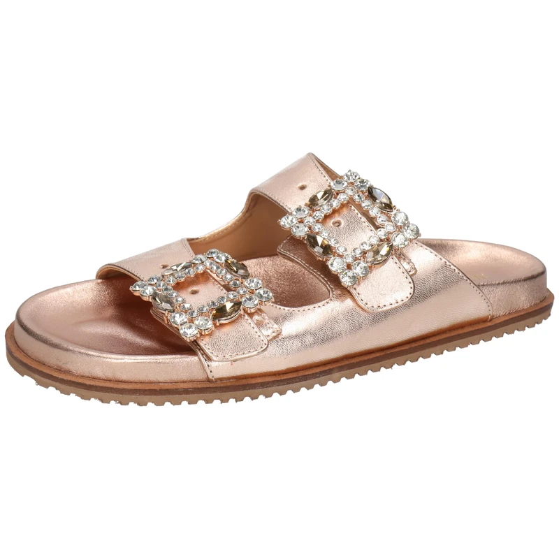 Melvin & Hamilton Women Eve 1 Sandal, Gold, 4 UK