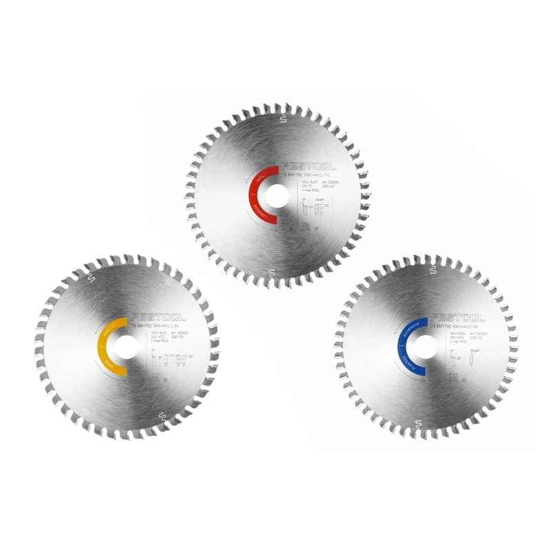 Festool Circular saw blade set KSB-SORT/3 W/L/A 160x1,8