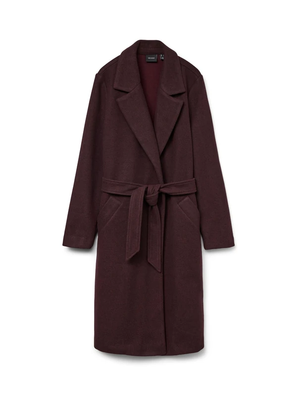 VERO MODA Vmfortuneaya Ga Noos Long Coat, Winetasting, XS