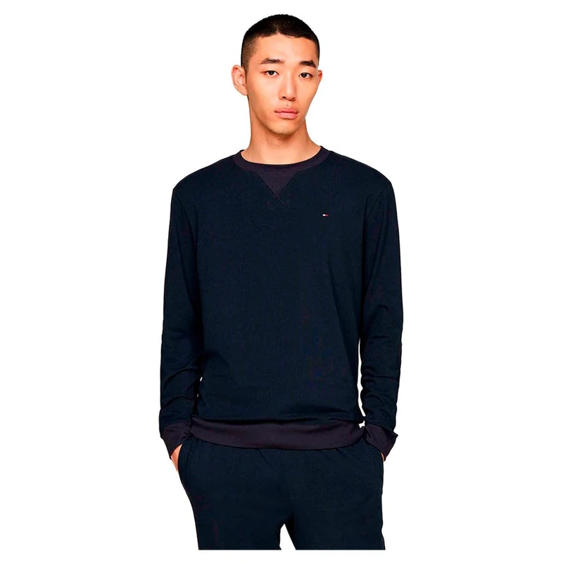 Tommy Hilfiger Men’s Round Neck Sweatshirt, Blue (Desert Sky), M