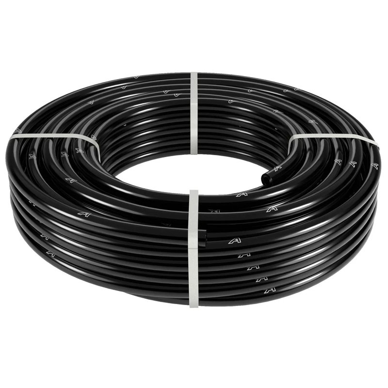 6mm x 11mm Black Vacuum Silicone Tubing Tube Hose for Engine 20 Metre