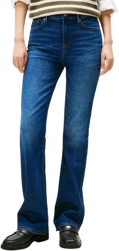 Tommy Hilfiger Women's New Doreen Mid Rise Bootcut Jeans, Blue (New Doreen), 29W/34L