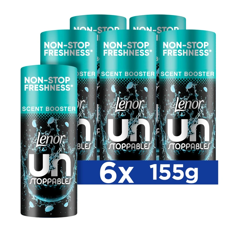 Lenor Unstoppables Fresh, 6 Packs x 155g - Scent Booster, Freshness That Lasts From Wash to Wash