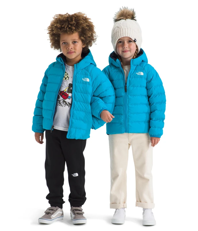 The North Face Kids Reversible Perrito Hooded Jacket, Meridian Blue, 2 Years
