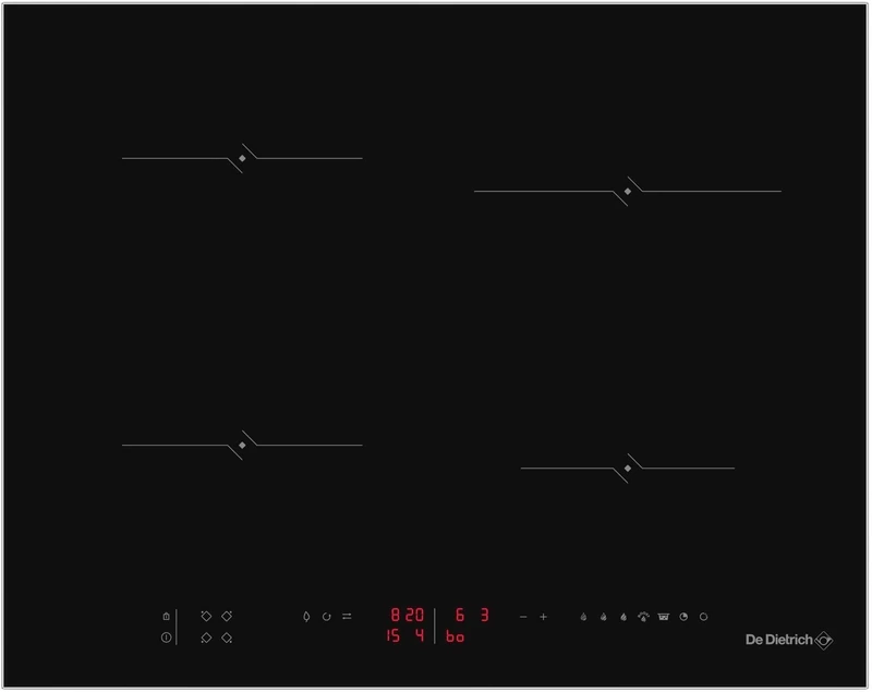 De Dietrich DPI4400B, Induction hob Infinite Black, Black