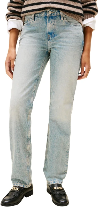 Tommy Hilfiger Women's Kyle Classic Mid Rise Straight Leg Jeans, Blue (Kyle), 30W/32L