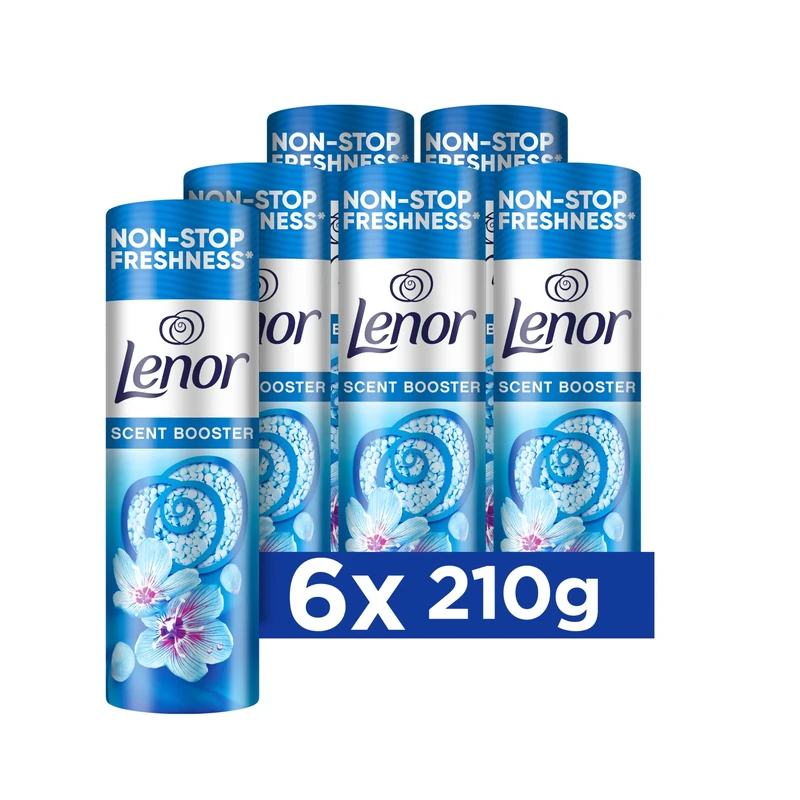 Lenor Laundry Perfume In-Wash Scent Booster, 6 Packs x 210g - Spring Awakening, Lasting Freshness for Up to 12 Weeks