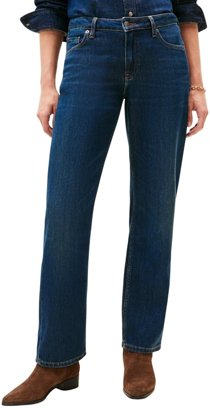 Tommy Hilfiger Women's Milo Classic Straight Fit Jeans, Blue (Milo), 34W/27L