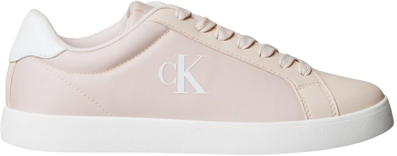 Calvin Klein Women’s Low Top Cupsole Trainers, Grey (Crystal Gray/Lily White), 5