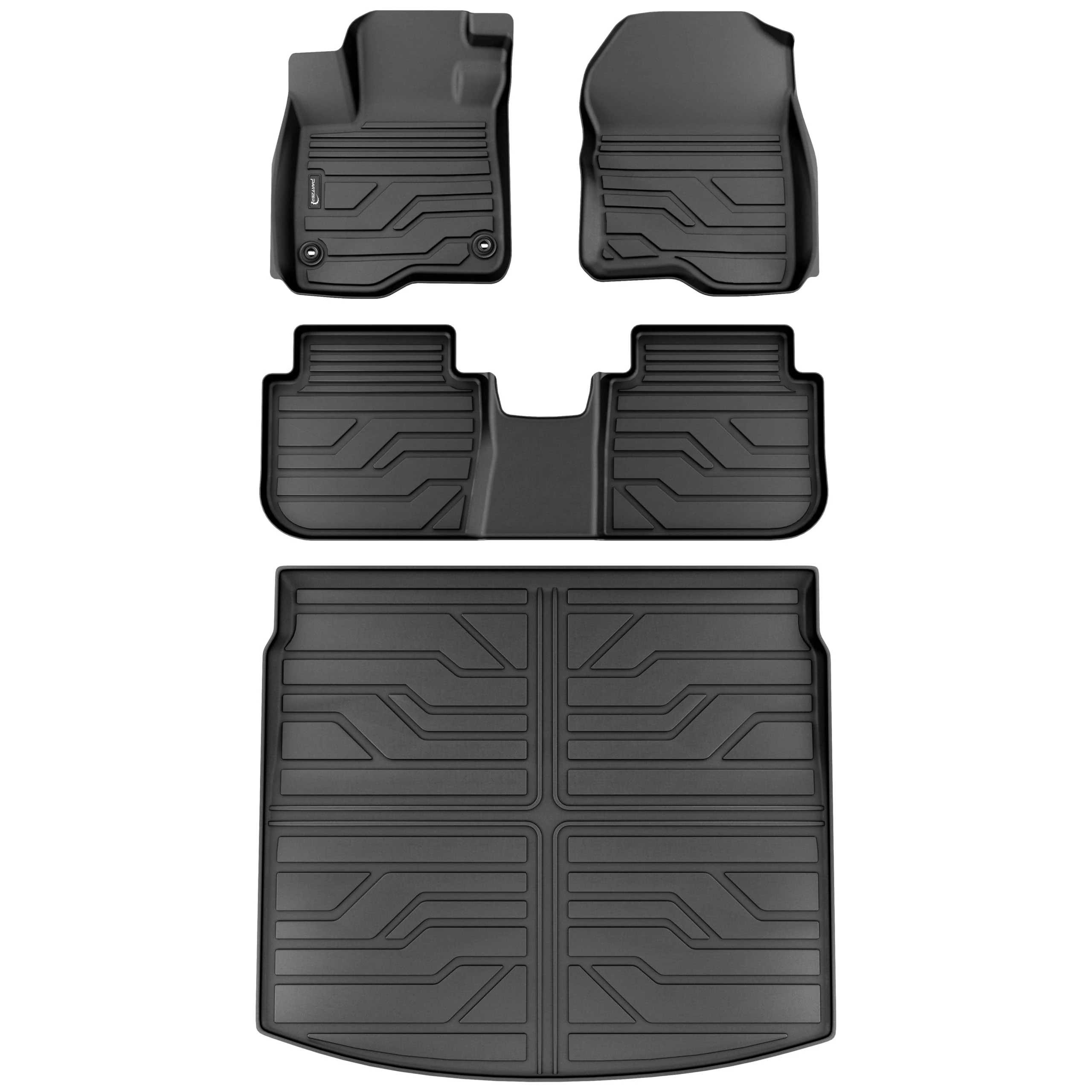 KARPAL Floor Mats Cargo Liner Suitable for Honda CRV 2023 2024 2025 (Including Hybrid), TPE All Weather Floor Mats with Cargo Mat (Top Position) for CRV 2025 Accessories (EX, LX, EX-L, Sport, Sport L)