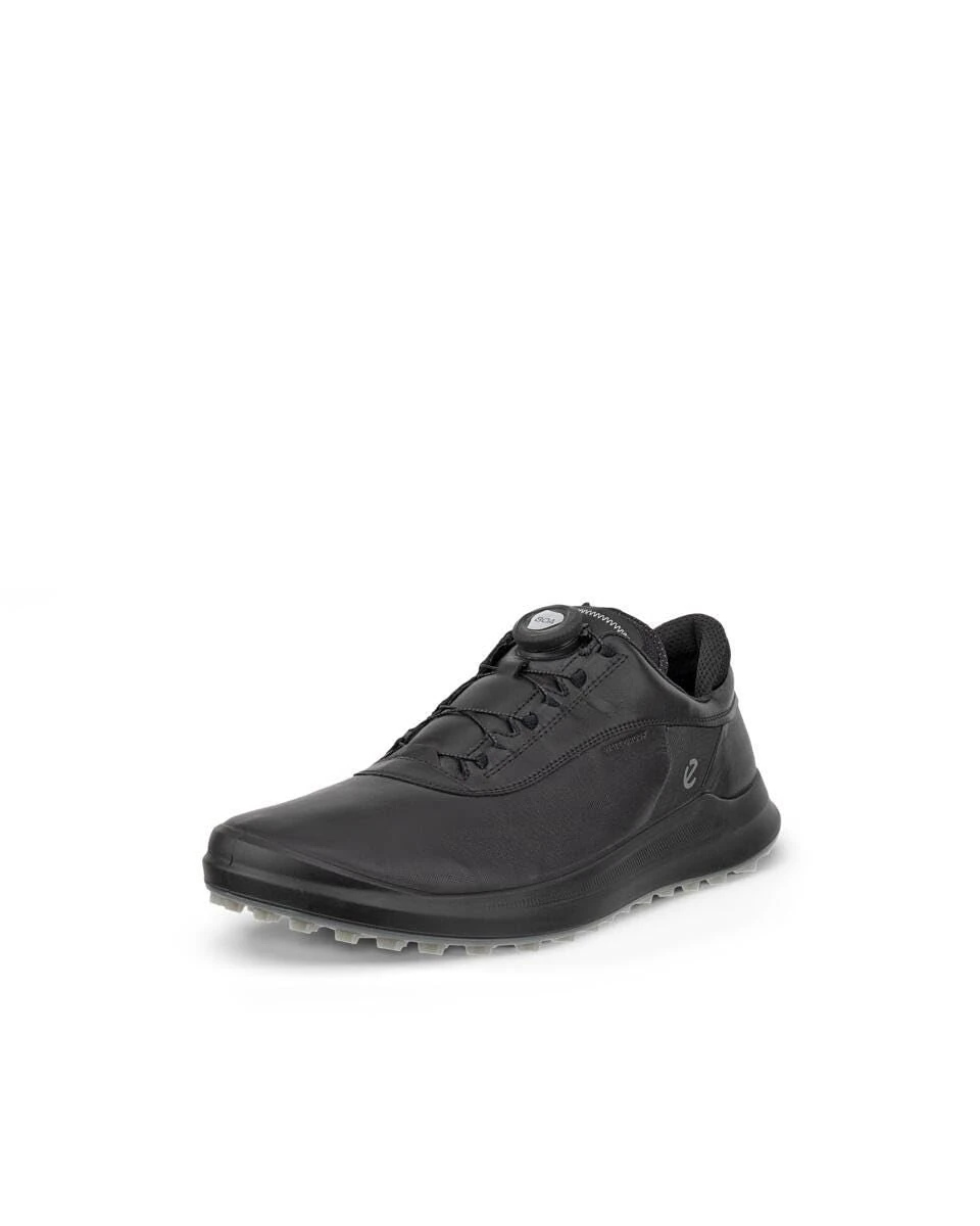 ECCO Men's Core Boa Waterproof Golf Shoe, Black, 9/9.5 UK