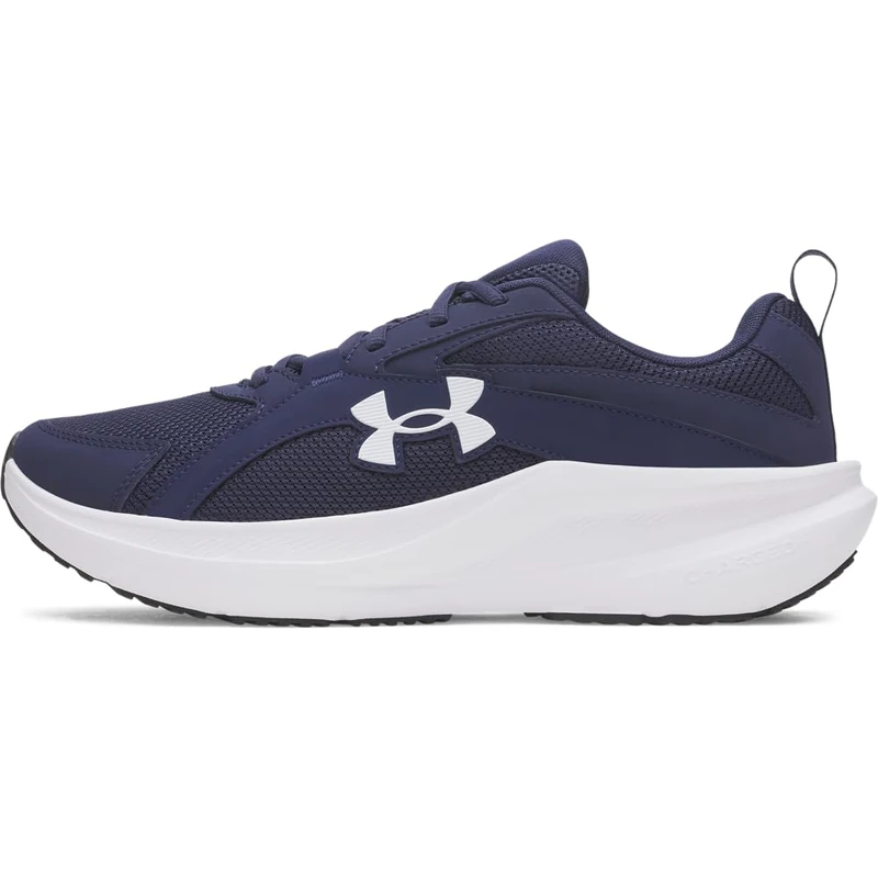 Under Armour Men's Charged Assert 11 Sneaker, (410) Midnight Navy/Midnight Navy/White, 8.5 UK