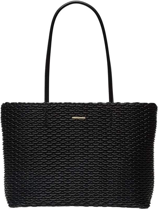 Calvin Klein Women's PLEATED TOTE LV04F3292G Tote, Black (Black), One Size