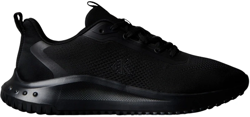Calvin Klein Men’s EVA Mix Runner Trainers with Mesh, Black (Triple Black), 12