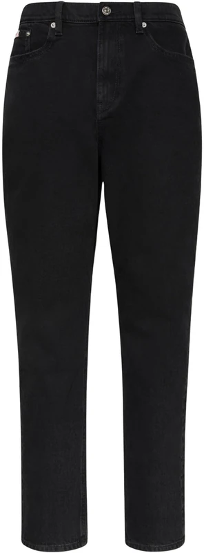 Calvin Klein Jeans Women's NEW MOM Jean Soft Black LV047D843G Jeans, Black (Soft Black), LG32