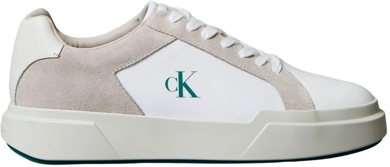 Calvin Klein Men’s Chunky Sole Lace-up Cupsole Trainers, Multicolor (Chateau/Bright White/Galapagos), 7