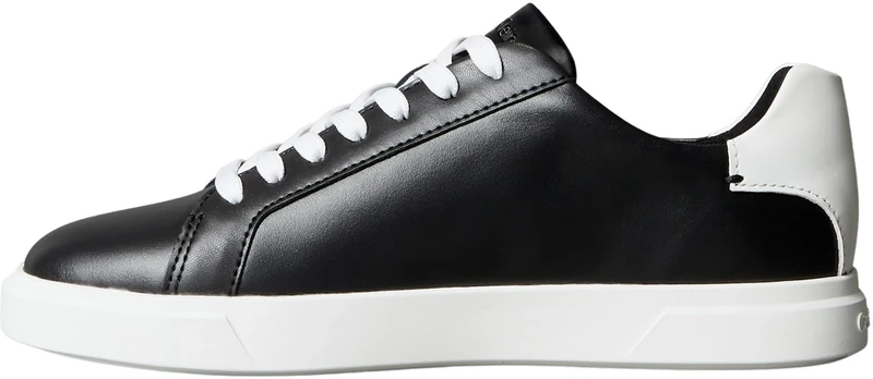Calvin Klein Women’s Low Pro Leather Cupsole Trainers, Black (Black), 7