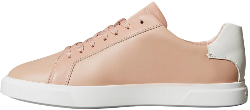 Calvin Klein Women’s Low Pro Leather Cupsole Trainers, Pink (Tuscany), 5