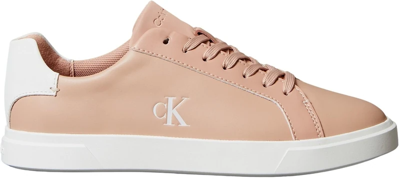 Calvin Klein Women’s Low Pro Leather Cupsole Trainers, Pink (Tuscany), 8.5