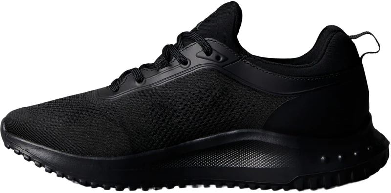Calvin Klein Men’s EVA Sock Mix Lace-up Runner Trainers, Black (Triple Black), 8