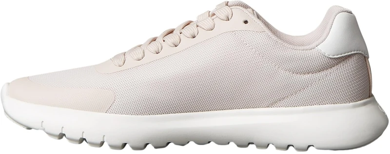 Calvin Klein Women’s Sporty EVA Mesh Runner Trainers, Grey (Crystal Gray/Lily White), 8.5