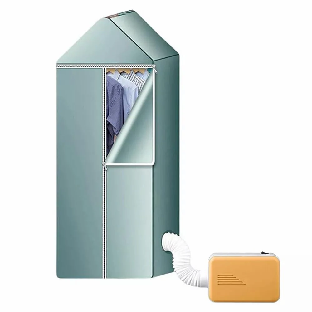 Portable Clothes Dryer, Multifunctional Electric Clothes Dryer for Drying Clothes, Shoes, Pet Hair - Warming Gloves, Quilt, Room - Small Heated Clothes Airer for Apartment, RV, Travel, Hotel, Camping