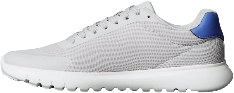 Calvin Klein Men’s EVA Mesh Runner Trainers with Logo, Multicolor (Oyster Mushroom/Grey/Palest Blue), 13