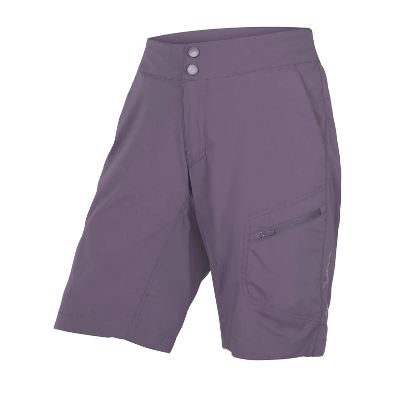 Endura Hummvee Lite Cycling Shorts with Liner | Detatchable Liner | Urban and Trail Shorts | Padded Comfort | Cargo Storage | Clickfast Shorts, Pink, S