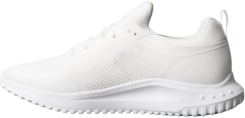 Calvin Klein Men’s EVA Sock Mix Lace-up Runner Trainers, White (Triple Bright White), 13