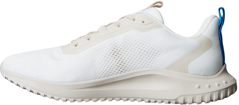 Calvin Klein Men’s EVA Mix Runner Trainers with Mesh, White (White/Eggshell/Indigo Blue), 13