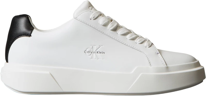 Calvin Klein Men's Chunky Leather Lace-up Trainers - White