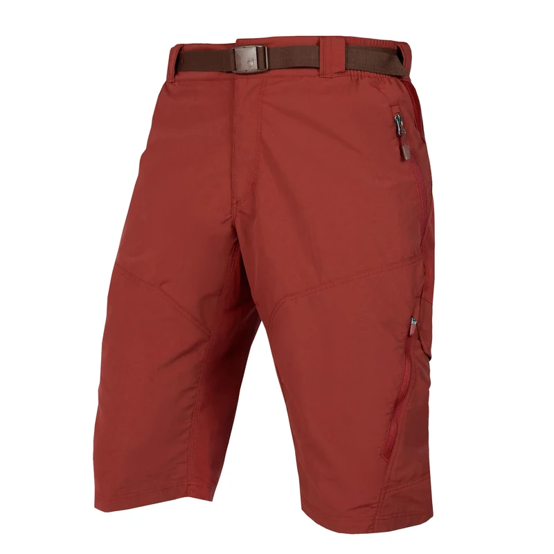 Endura Hummvee Cycling Shorts with Liner | Detatchable Liner | Urban and Trail Shorts | Padded Comfort | Cargo Storage | Clickfast Shorts, Red, 4XL