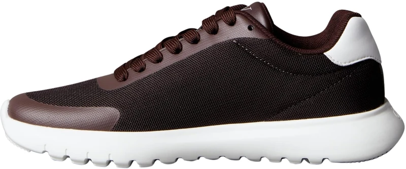 Calvin Klein Women’s Sporty EVA Mesh Runner Trainers, Multicolor (Brown Out/Green Haze), 5