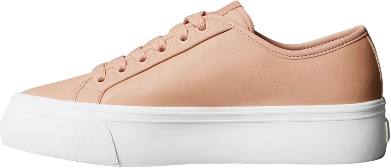 Calvin Klein Women’s Low Top Lace-up Vulcanised Trainers, Pink (Tuscany), 3