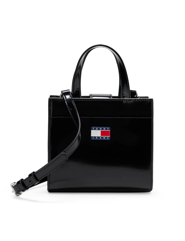 TOMMY JEANS Women's TJW MUST MINI TOTE AW0AW17870 Tote, Black (Black), One Size