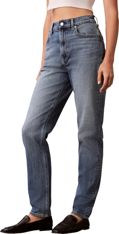 Calvin Klein Jeans Women's New MOM Jean Delaware LV047D841G Jeans, Blue (Delaware), LG28