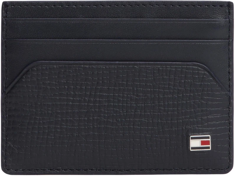 Tommy Hilfiger Men's TH Flag CC Holder AM0AM13707 Cardholder, Blue (Space Blue), One Size