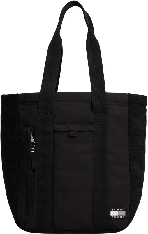 Tommy Jeans Men's TJM DAILY TECH TOTE AM0AM13718 Tote, Black (Black), One Size