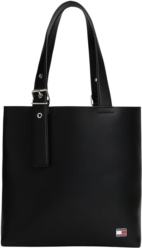 Tommy Jeans Women's TJW COOL TOTE BAG AW0AW17875 Tote, Black (Black), One Size
