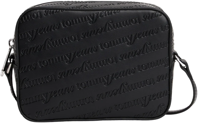 Tommy Jeans Women's TJW MUST AOP CAMERA BAG AW0AW17865 Crossover, Black (Black), One Size - Image 1
