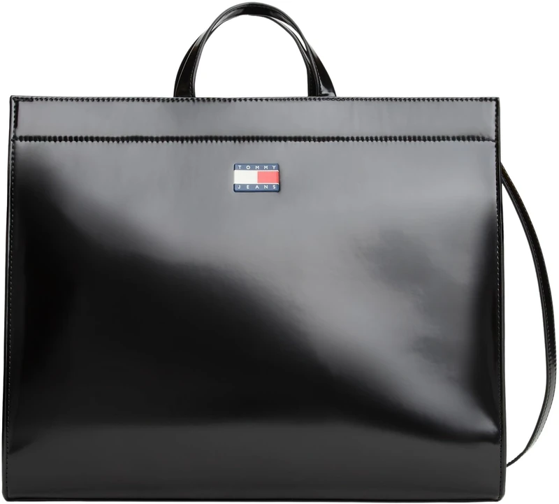 Tommy Jeans Women's Tjw Must Tote Aw0aw17869, Black (Black), One Size