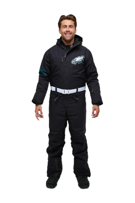 OOSC Mens Philadelphia Eagles Ski Suit, Black, M UK