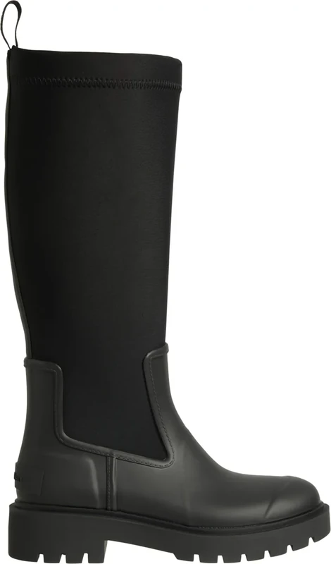 Calvin Klein Jeans Women's HIGH RAINBOOT NEOPRENE YW0YW02002 Rainboots, Black (Ck Black), 7.5
