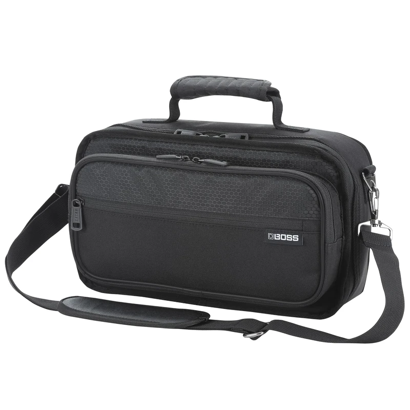 BOSS CB-BM-S | Compact Multi-Effects Case | Compatible with BOSS GX-10, GT-1 & GT-1B | Lightweight & Durable | Thick Internal Padding | Adjustable Shoulder Strap | Versatile Accessory Pockets