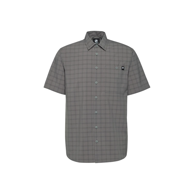Mammut Lenni Shirt Men | Outdoor Clothing for Hiking, with Sun Protection | Steel-Black, S