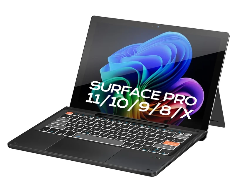 Doohoeek Surface Pro 11/10/9/X 13 Inch Keyboard, Bluetooth Keyboard with Touch Pad & Lighting Keys Compatible with Surface Pro 13" Copilot+, Pen & Tablets NOT Included
