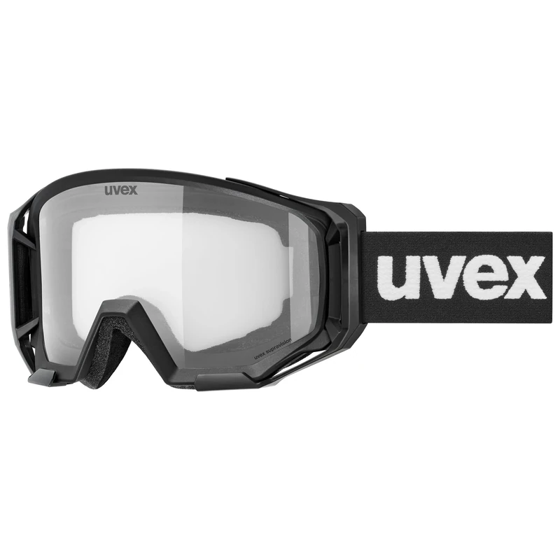 Uvex Athletic - Ski Goggles For Adults - Filter Category 0 - Contrast Enhancing - Black Matt Sl Clear - One Size