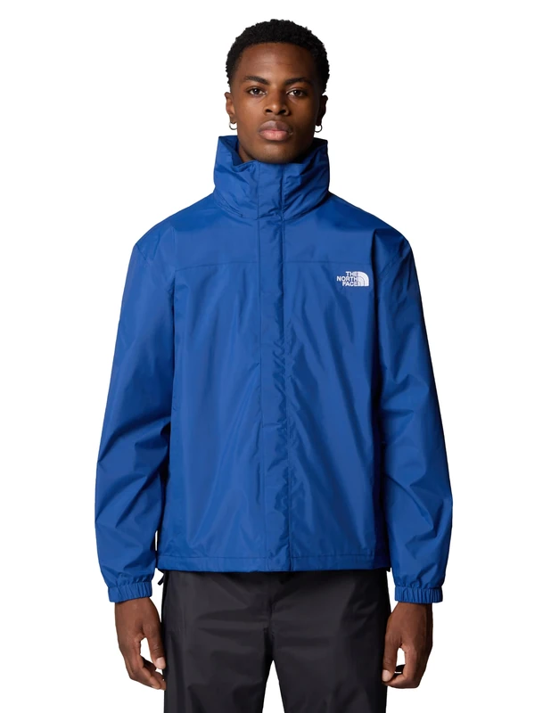 The North Face - Men's Resolve Jacket Shell - Breathable, Waterproof Hiking & Camping Jacket & Windbreaker with Adjustable Hood - Estate Blue, XXL